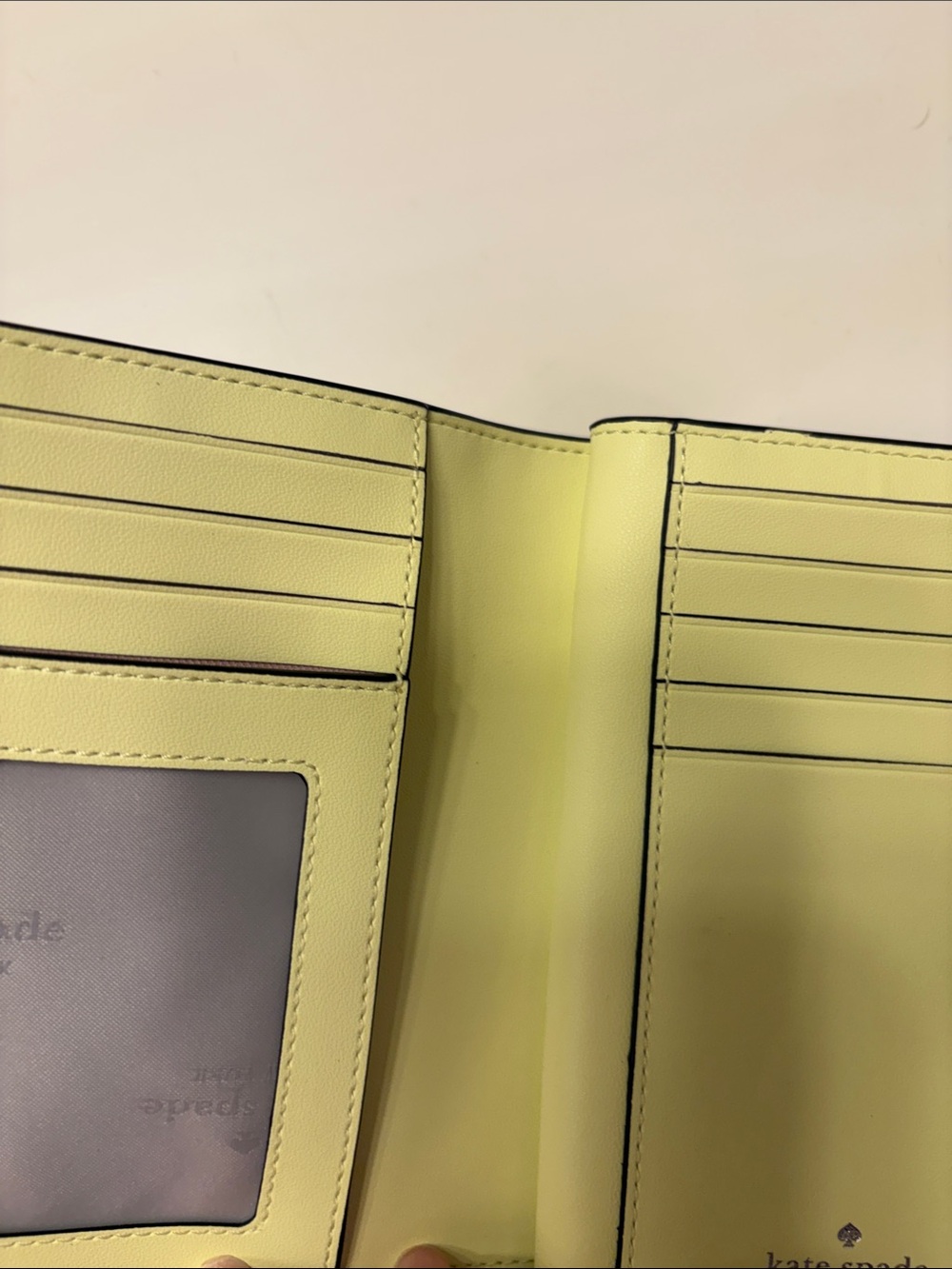 kate spade Pebbled Leather Wallet in Sage - Picture 10 of 10